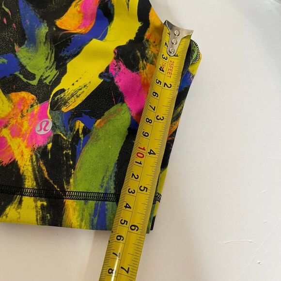 NWT Lululemon Wunder Train High Rise Short 6" Undertone Black Yellow Size 0 #404 - Picture 4 of 9